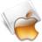 文件夹苹果桔子 Folder Apple tangerine